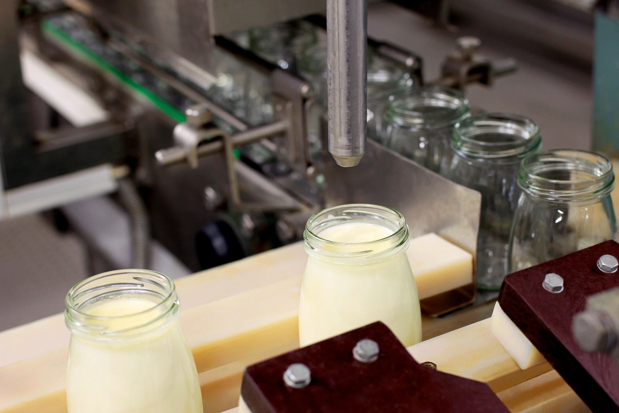 A couple of jars are on the table